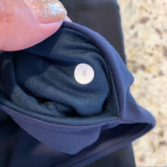 Lululemon Wunder Under Crop *Full-On Luon Blue Camouflage Low Rise Size 4 - Picture 8 of 8